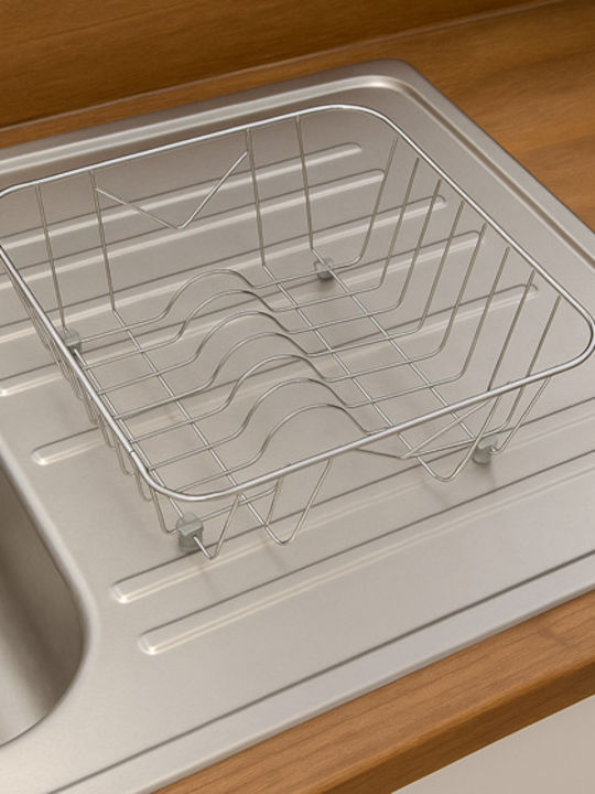 Sanitec Νο13 Στραγγιστήρι Γούρνας Inox Ασημί 37x33cm