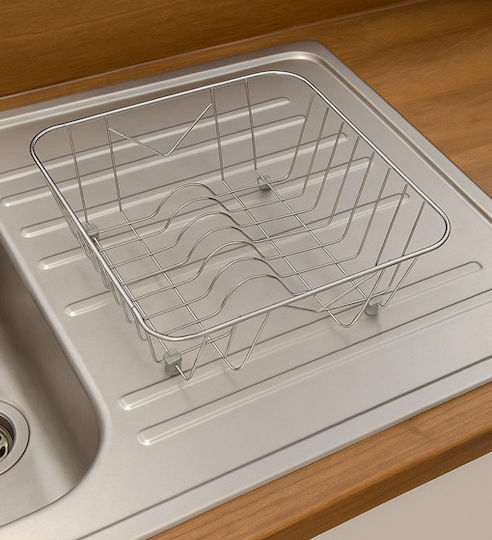 Sanitec No13 Abtropfkorb Inox Silber 37x33cm