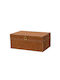 Kaemingk Wooden Decorative Trunk Brown 27x40x16cm