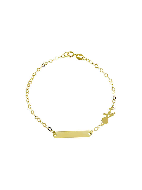 Ioannou24 Kids Gold ID Bracelet 9K