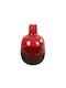 Decostar Διακοσμητικό Βάζο Glas Rot 20x20x32.5cm 1Stück