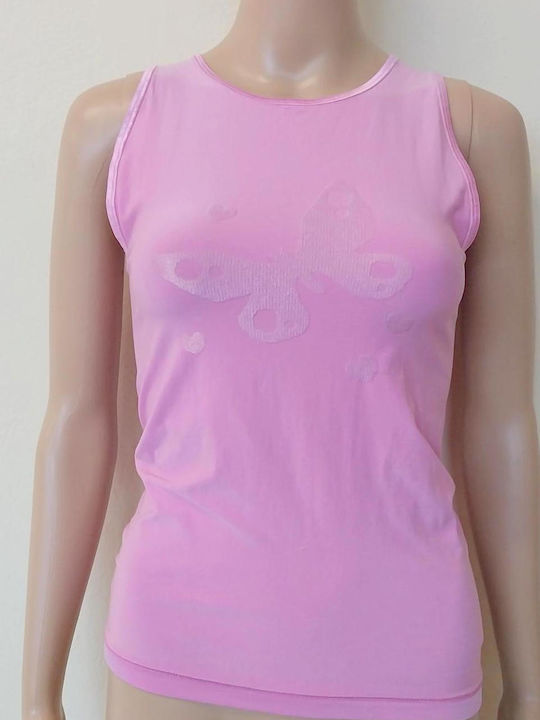 Damen Sport Bluse Ärmellos Lila