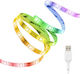 Xanlite Ταινία LED Τηλεόρασης RGB Φως 2m με Τηλεχειριστήριο