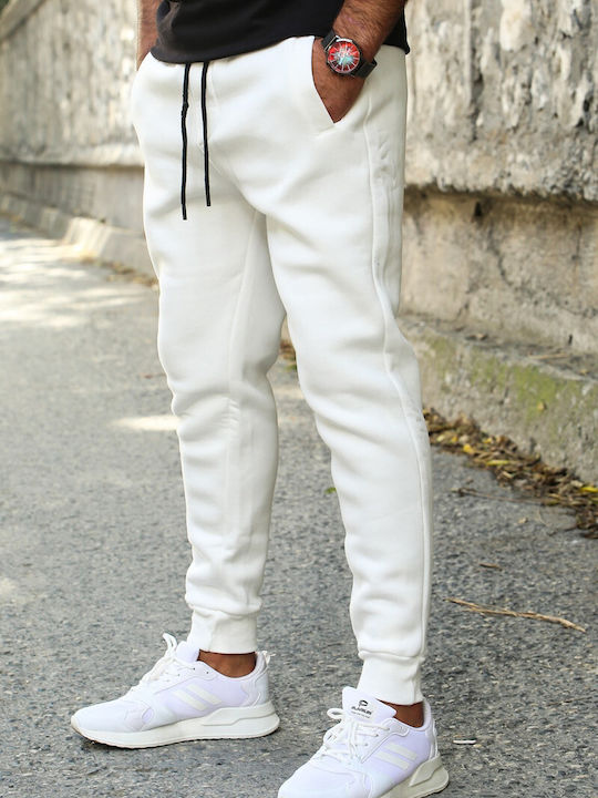 madmext Pantaloni de trening white