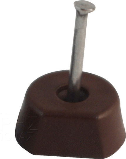 Plastic Shelf Brackets Brown 100pcs 43-69