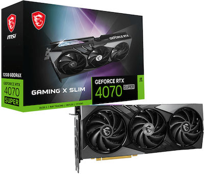 MSI GeForce RTX 4070 Super 12GB GDDR6X Gaming X Slim Grafikkarte (912-V513-619 V513-619R)