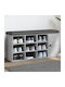 Entry Furniture with Shoe Rack & Bench Gray 102x32x50cm