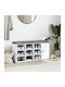 Mobilier de Intrare cu Dulap pentru Pantofi & Bancă Alb 102x32x50cm