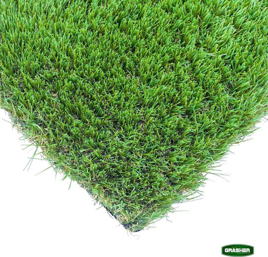 mit Breite 2m und Höhe des Flors 40mm in Grün Farbe (Preis pro Quadratmeter) 1Stück