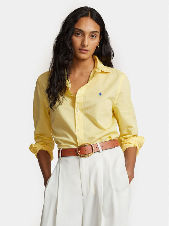 Ralph Lauren Langärmelig Damen Hemd GOLD