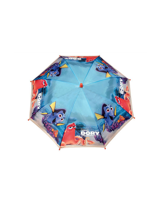 Παιδική Ομπρέλα Μπαστούνι Finding Dory Μπλε με Διάμετρο 45εκ.