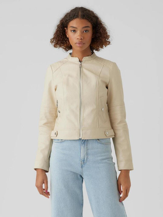 Vero Moda Jachetă de femei Biker Jacket Fulgi de ovăz