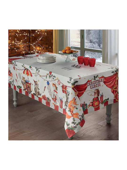 Gabel Christmas Tablecloth Fabric Multicolour L150xW270cm 1pcs