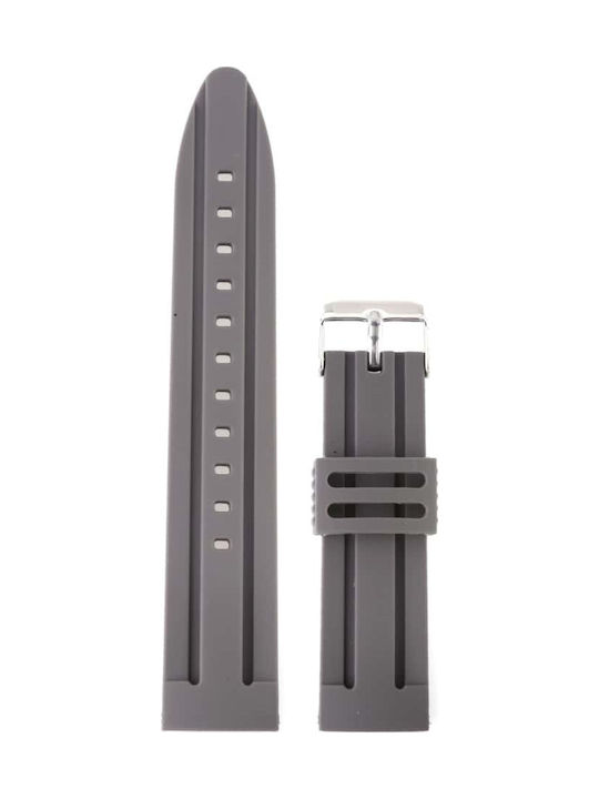 New Era Curea de cauciuc Gri 22mm