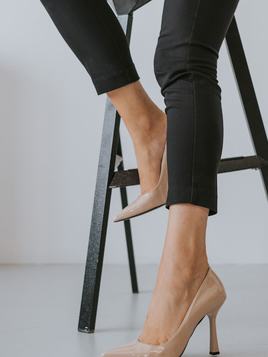 Moyo Patent Leather Pointed Toe Pink Heels