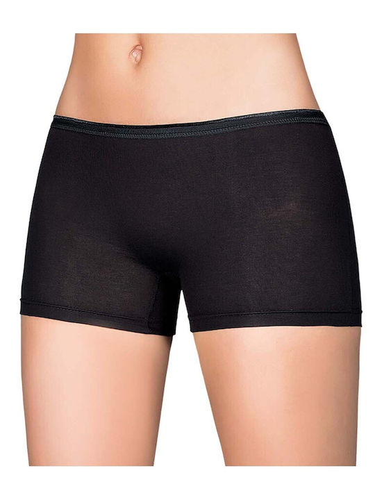 Berrak Cotton Women's Boxer Black