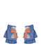 Kids Gloves Fingerless Light Blue