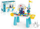 Snainter Snainter Building Blocks Table with Wheels Amusement Park for 3+ Years 76 Pieces