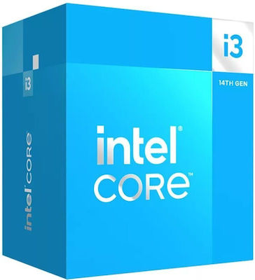 Intel Nucleu i3-14100 3.5GHz Procesor cu 4 nuclee pentru Socket 1700 cu Casetă și Cooler