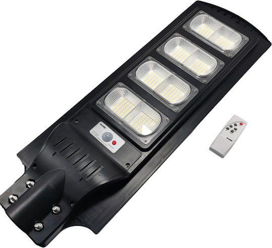 Rixme Επιτοίχιο Ηλιακό Φωτιστικό 200W 25600lm Ψυχρό Λευκό με Αισθητήρα Κίνησης, Φωτοκύτταρο και Τηλεχειριστήριο IP67 73x24x5εκ.