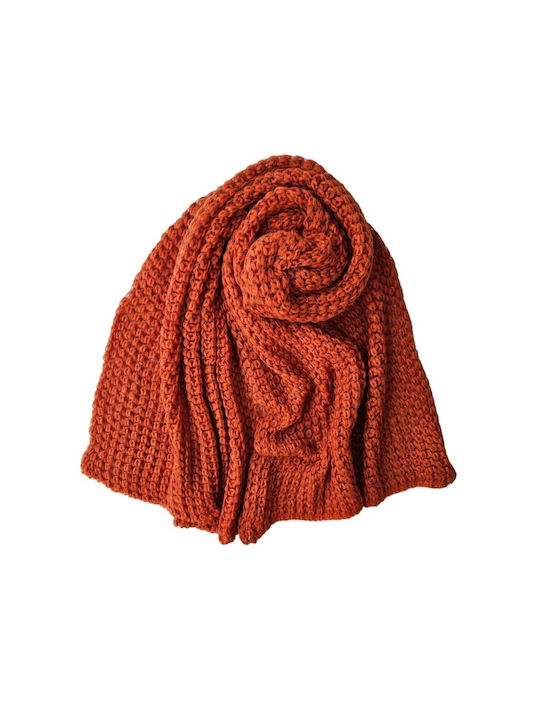 MI-TU Exclusive Women's Knitted Scarf Orange