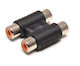 Onsei Convertor RCA 2x Femelă în RCA 2x Femelă Auriu 1 Bucată ONA-2121