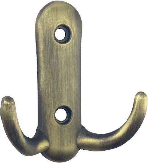 Longevita Metallische Wandhalterung 2 Haken 5.8x6.4cm