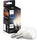 Philips Smart Λάμπες LED 5.1W για Ντουί E14 και Σχήμα P45 Ρυθμιζόμενο Λευκό 470lm Dimmable 2τμχ
