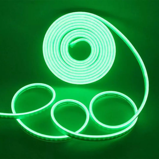 Andowl Αδιάβροχη Ταινία LED 12V Πράσινο Φως 5m Neon Flex