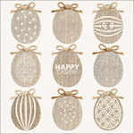 Party Napkins Beige 33x33cm. 1pcs