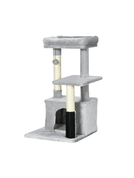 Pawhut Scratching Post Cat Trees Gray 30x30cm