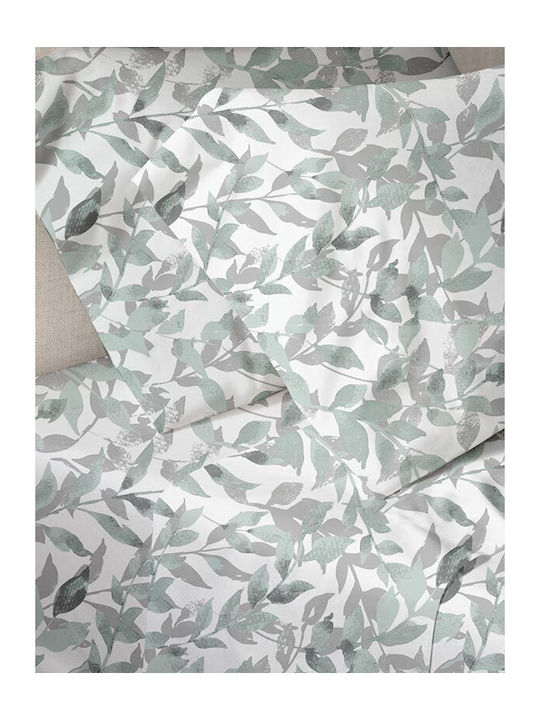 Sunshine Sheet Sets Single 160x250cm. Menta Grey 3pcs