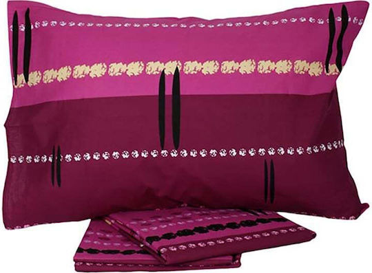 Sunshine Feelings Σετ Υπέρδιπλο 4τμχ 220x260εκ. Mauve