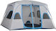 Outsunny Σκηνή Camping Γκρι για 8 Άτομα 400x275x210εκ.