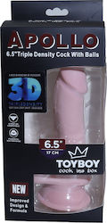 Toyboy Dildo realist cu Testicule și Ventuză Flesh 19cm