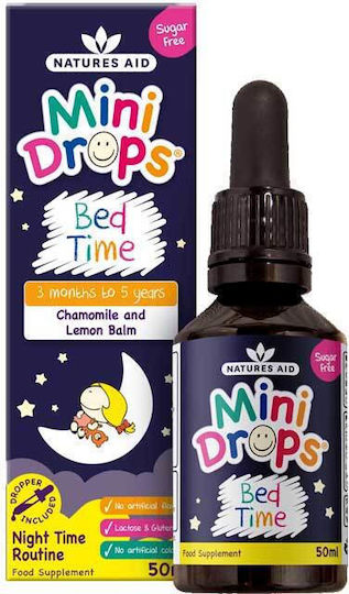 Natures Aid Bed Time Mini Drops Ergänzungsmittel für den Schlaf 50ml