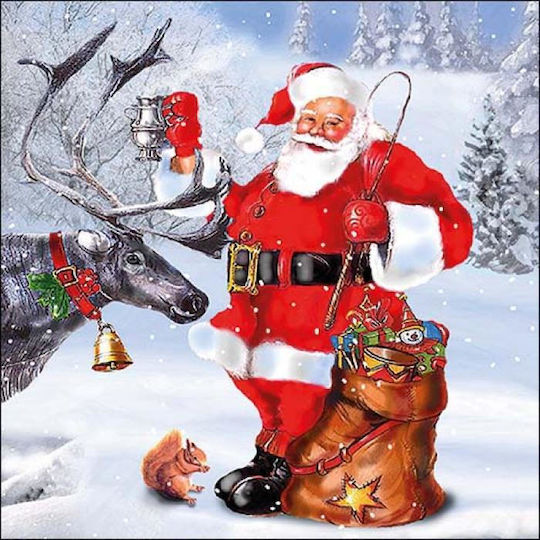 Ambiente Serviette mit Weihnachtsmann