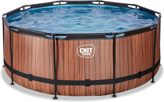 Exit Toys Runde Holz Schwimmbecken 360x122cm