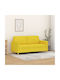Doppelsitzer Sofa Light Yellow 158x77x80cm