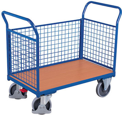 Variofit Platform Trolley for Weight Load up to 500kg Blue