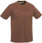 Pinewood Outdoor Life T-shirt in Braun Farbe