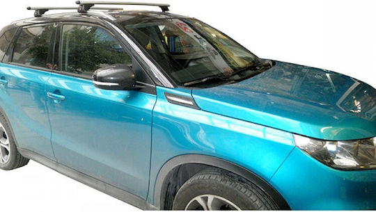Nordrive Μπάρες Οροφής Αλουμινίου 120εκ. για Suzuki Vitara 5D για Αυτοκίνητα με Εργοστασιακές Μπάρες (Σετ με πόδια) Ασημί