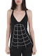 Women's Summer Blouse Sleeveless Black
