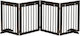 Pawhut Wooden Dog Divider 204x30x61cm Brown