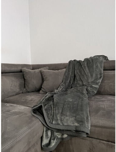 Ruhhy Κουβέρτα Βελουτέ Μονή 160x200εκ. Szary