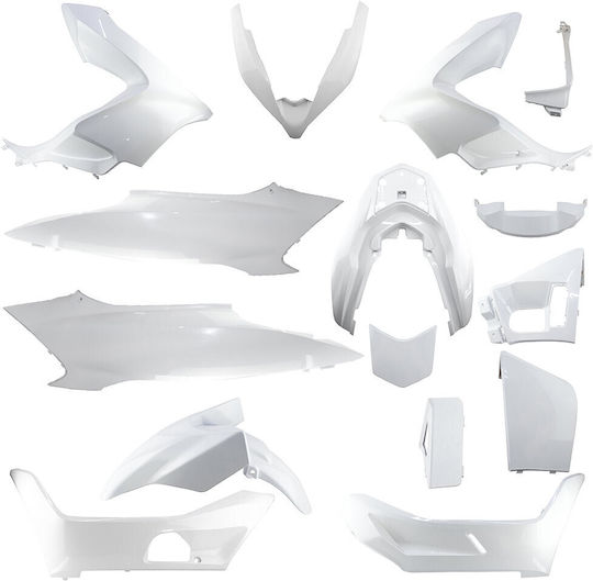 Motorcycle Plastic Set for Honda PCX 125 White 15pcs