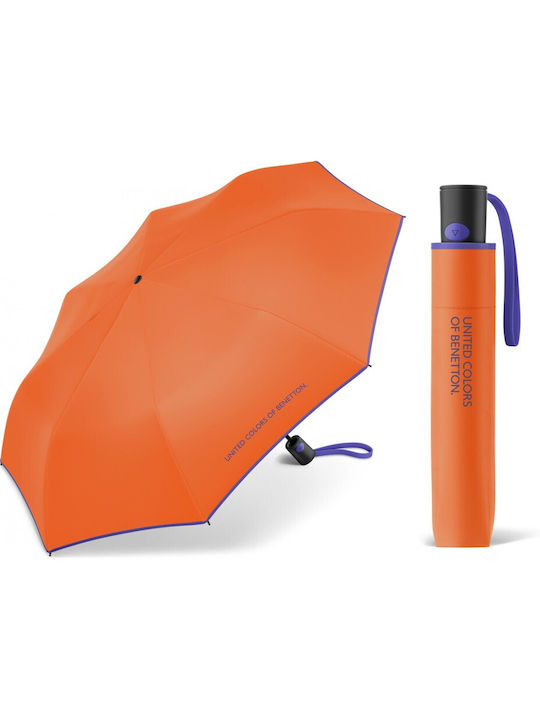 Benetton Regenschirm Kompakt Orange