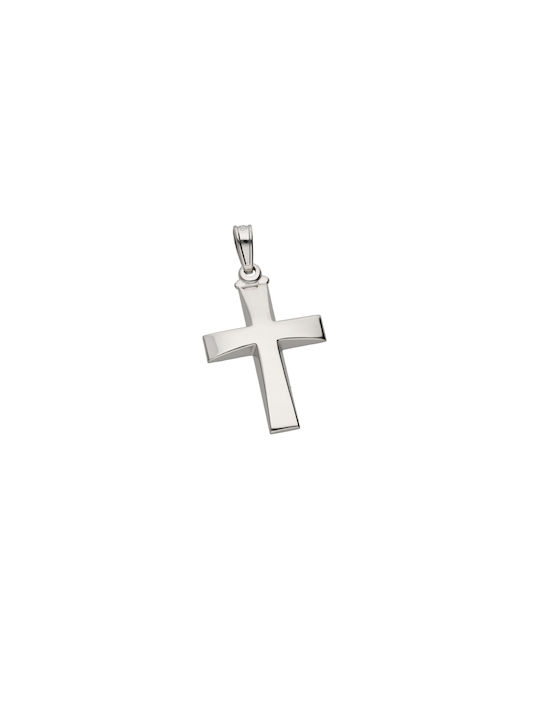 Dimiourgiko Vildiridis Men's White Gold Cross 14K