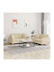 Living Room Furniture Set 3-Seater & 2-Seater Beige