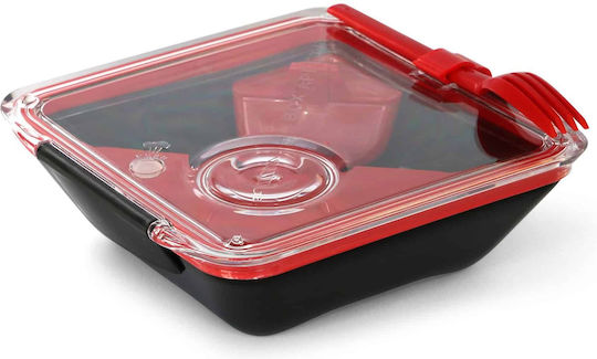Black+Blum Cutie pentru Mâncare Plastic Roșu 880ml 1buc